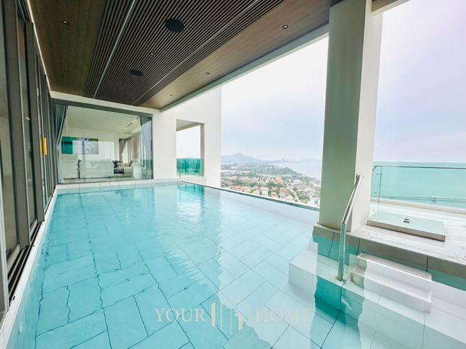picture For Sale : Penthouse (Casalunar Paradiso) area 433 sq m - 2 Bed 2 Bath with private swimming pool (Saensuk Subdistrict) - 15/37