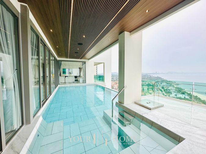 picture For Sale : Penthouse (Casalunar Paradiso) area 433 sq m - 2 Bed 2 Bath with private swimming pool (Saensuk Subdistrict) - 36/37