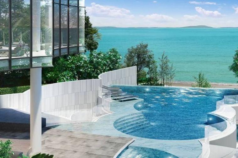 picture Luxury beach front Arom Wongamat Sea view and pool view  Foreigner quota Private elevator On 6floor Na Klue Pattaya - 2/38