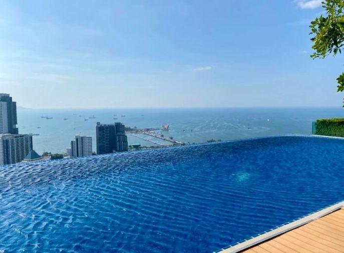 รูป ให้เช่าคอนโดศรีราชา คีนเซ็นเตอร์ ห้องสวย วิวเมือง ตกแต่งครบ พร้อมเฟอร์  - รูปที่ 9/9