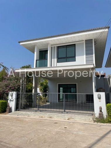 picture Twin house for sale, secondhand, Maneerin Park project, Bang Phra, Sriracha, Chonburi. - 1/16