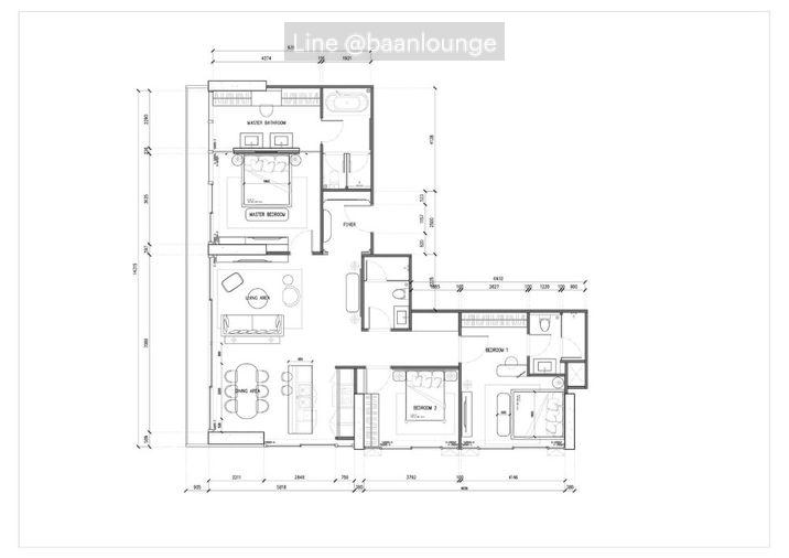 picture KHUN by YOO inspired by Starck The best corner three-bedroom 3beds 3 Bath Size 149.5 - 30/30
