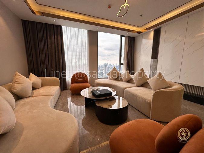 รูป ✨ให้เช่า Penthouse CLOUD ทองหล่อ - เพชรบุรี : 3 ห้องนอน 4 ห้องน้ำ 1 ห้องแม่บ้าน ตกแต่งครบ! - รูปที่ 2/36