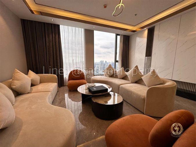 รูป ✨ให้เช่า Penthouse CLOUD ทองหล่อ - เพชรบุรี : 3 ห้องนอน 4 ห้องน้ำ 1 ห้องแม่บ้าน ตกแต่งครบ! - รูปที่ 2/36