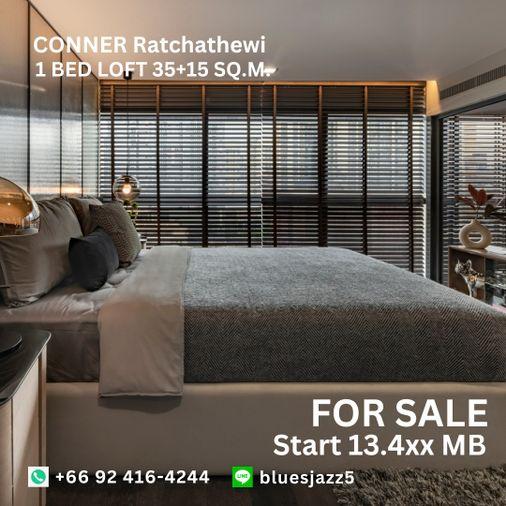 รูป ขาย คอนเนอร์ ราชเทวี 1Bed Loft 35+15ตรม ห้องใหม่ มือหนึ่ง พร้อมเข้าอยู่ คอนโดใกล้ BTS ราชเทวี ประตูน้ำ สยามพารากอน MBK - รูปที่ 5/9