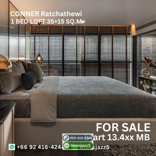 รูป ขาย คอนเนอร์ ราชเทวี 1Bed Loft 35+15ตรม ห้องใหม่ มือหนึ่ง พร้อมเข้าอยู่ คอนโดใกล้ BTS ราชเทวี ประตูน้ำ สยามพารากอน MBK - รูปที่ 5/9