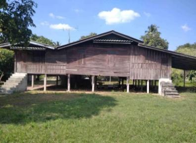 รูป ขายที่ดินบ้านสวน ชลบุรี แปลงสวย พร้อมสิ่งปลูกสร้าง บ้านไม้ 1 หลัง  - รูปที่ 1/7
