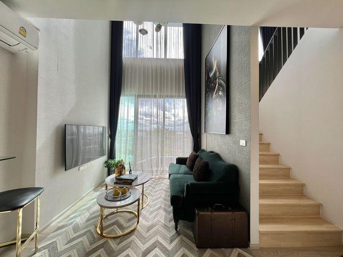 รูป ขายด่วน 1ห้องนอน duplex เพดานสูงโปร่ง วิวสวยห้องกว้าง Ideo Mobi Sukhumvit Eastpoint - รูปที่ 13/15