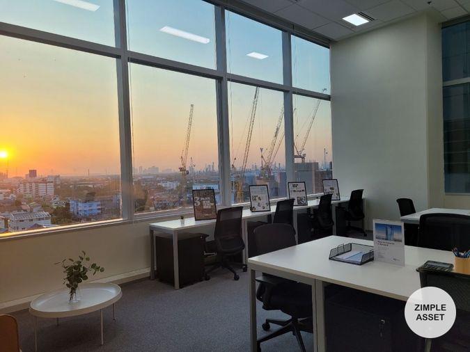 picture Service office space for rent on 66 Tower building in Phra Khanong area, near BTS Udomsuk. Complete facilities and office equipment. - 4/16