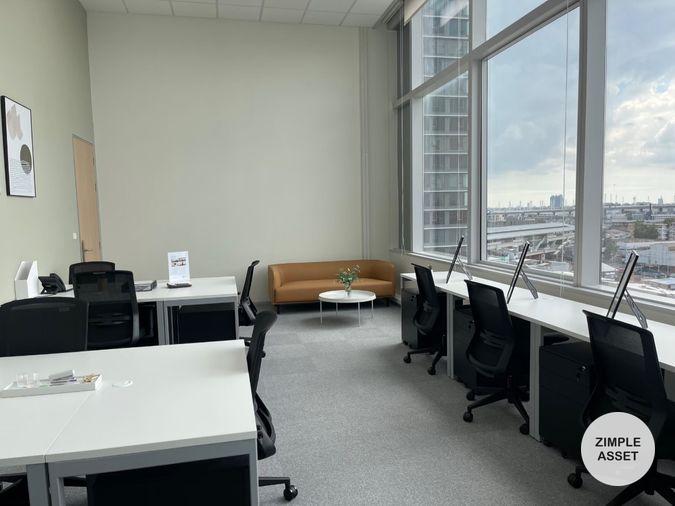 picture Service office space for rent on 66 Tower building in Phra Khanong area, near BTS Udomsuk. Complete facilities and office equipment. - 10/16