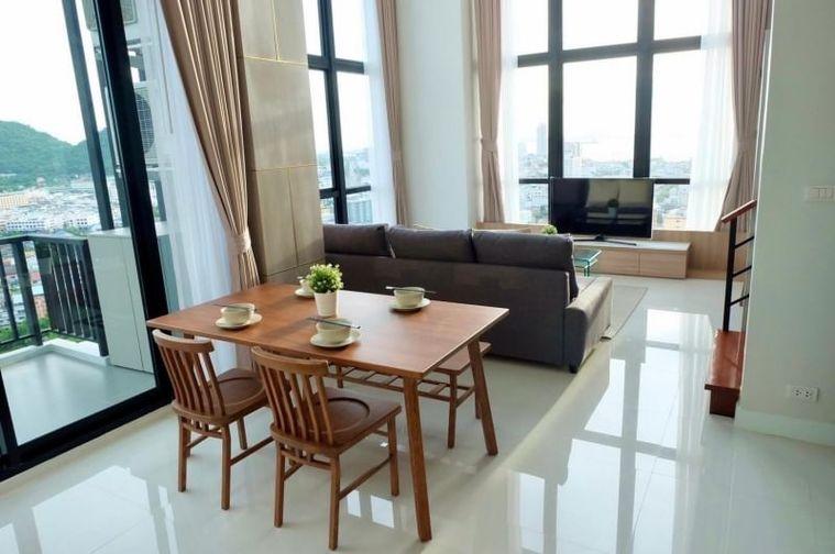 picture For rent The Sky Condo Sriracha Penthouse, beautiful room, high floor, sea view - 6/12