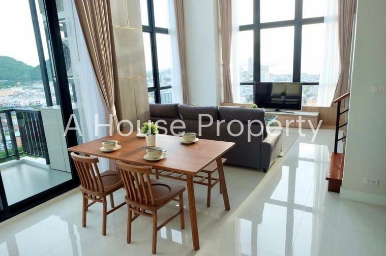 picture For rent The Sky Condo Sriracha Penthouse, beautiful room, high floor, sea view - 6/12