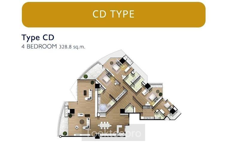picture For sale Penthouse 328 sq.m. river side condominium - 1/7