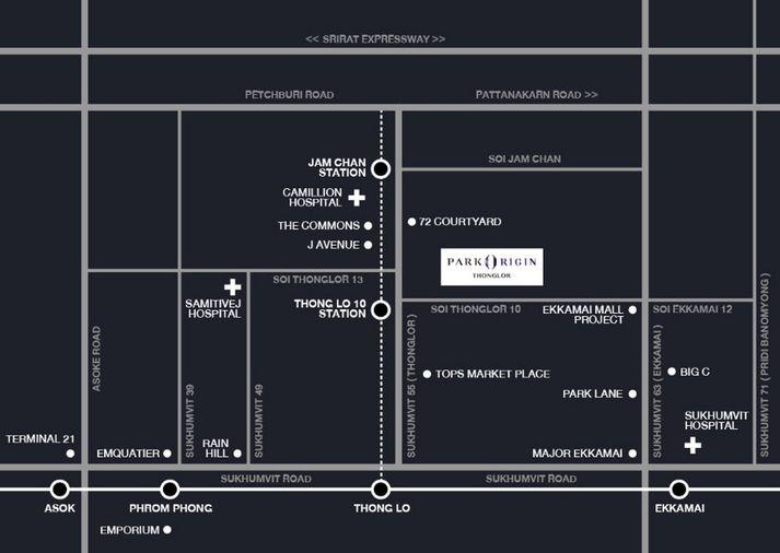 รูป Call : 064-992-8997 Condo Park Origin Thonglor ใกล้ BTS ทองหล่อ Duplex 2 ชั้น 45 ตารางเมตร 2 ห้องนอน ชั้น30 ตึก C ตกแต่งครบ - รูปที่ 12/13