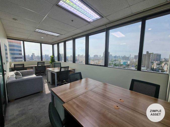 picture Serviced office for rent at Muang Thai Phatra Tower on Ratchada Road. Fully equipped with office furniture commute via MRT and public transportation. - 5/15