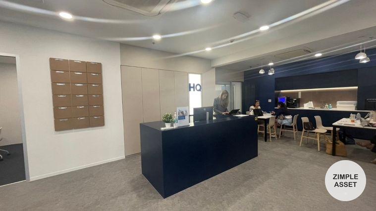 picture Office space for rent at Ratchada One Building. decorated in a simple and comfortable style, with complete furniture and office equipment. - 6/9
