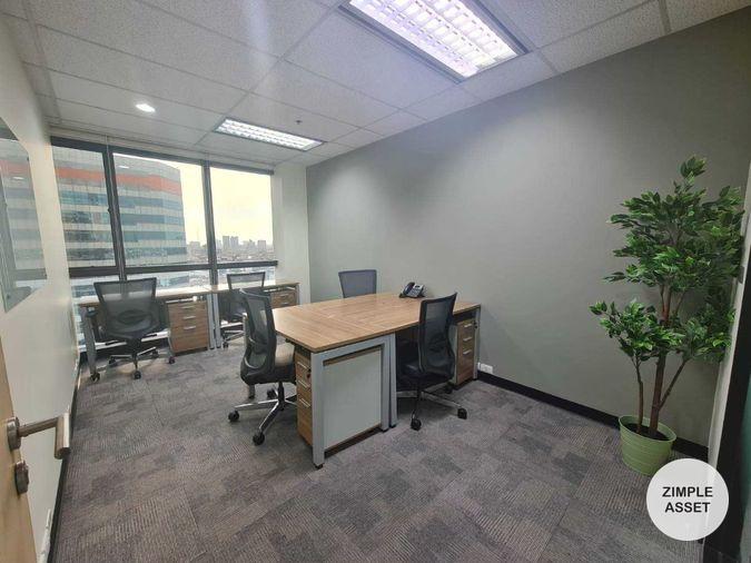 picture Serviced office for rent at Muang Thai Phatra Tower on Ratchada Road. Fully equipped with office furniture commute via MRT and public transportation. - 7/15