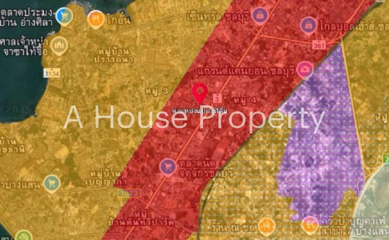 picture Land for sale in the heart of Chonburi, beautiful plot, great location, Ang Sila intersection - 11/11