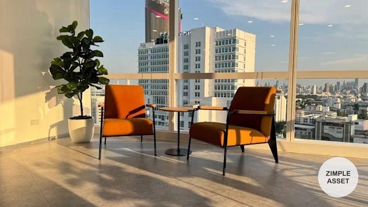 picture Modern Office Space for Rent at The Rice Tower Phayathai this location offers seamless connectivity and unmatched urban convenience. - 2/9