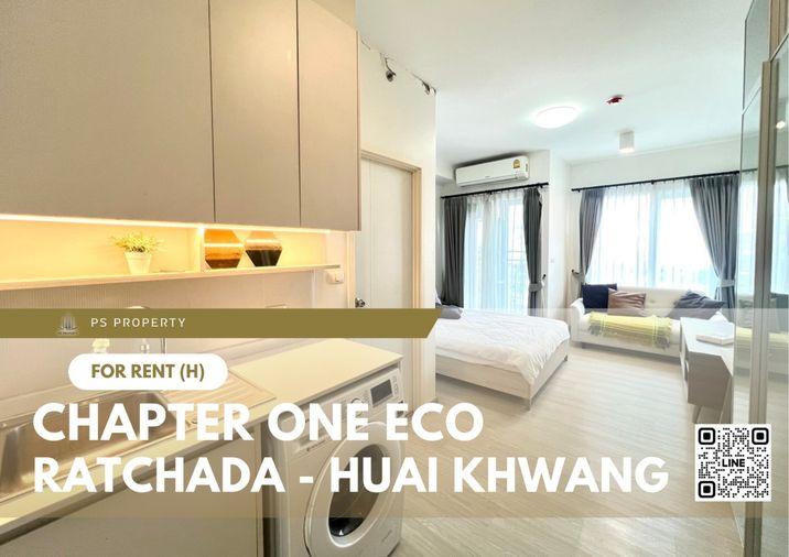 รูป ให้เช่า 📍 Chapter One Eco Ratchada - Huai Khwang 📍 เฟอร์นิเจอร์ และ เครื่องใช้ไฟฟ้าครบ ใกล้ MRT ห้วยขวาง - รูปที่ 1/10