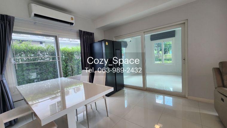 รูป ให้เช่าบ้านเดี่ยว 3 ห้องนอน หมู่ชัยพฤกษ์ ทางด่วนรามอินทรา-จตุโชติ หลังมุม น่าอยู่จอดรถได้สองคัน สวนกว้างเห็นวิวสวนส่วนกลาง - รูปที่ 9/23