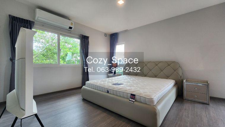 รูป ให้เช่าบ้านเดี่ยว 3 ห้องนอน หมู่ชัยพฤกษ์ ทางด่วนรามอินทรา-จตุโชติ หลังมุม น่าอยู่จอดรถได้สองคัน สวนกว้างเห็นวิวสวนส่วนกลาง - รูปที่ 18/23