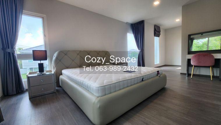รูป ให้เช่าบ้านเดี่ยว 3 ห้องนอน หมู่ชัยพฤกษ์ ทางด่วนรามอินทรา-จตุโชติ หลังมุม น่าอยู่จอดรถได้สองคัน สวนกว้างเห็นวิวสวนส่วนกลาง - รูปที่ 13/23
