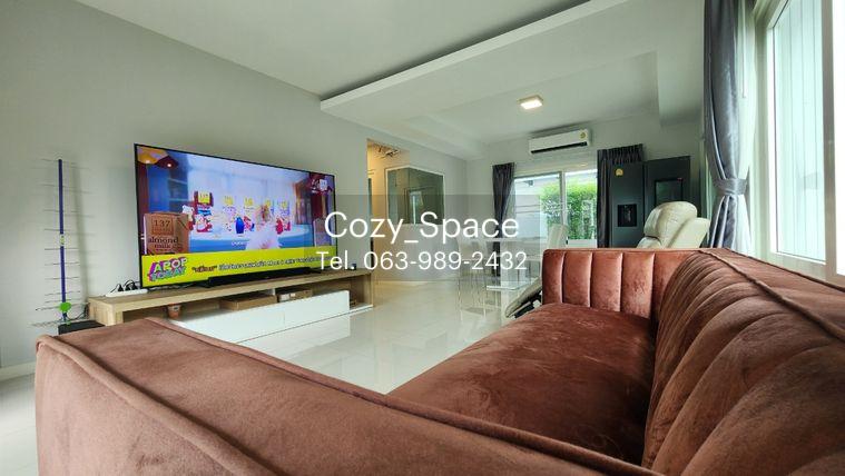 รูป ให้เช่าบ้านเดี่ยว 3 ห้องนอน หมู่ชัยพฤกษ์ ทางด่วนรามอินทรา-จตุโชติ หลังมุม น่าอยู่จอดรถได้สองคัน สวนกว้างเห็นวิวสวนส่วนกลาง - รูปที่ 4/23