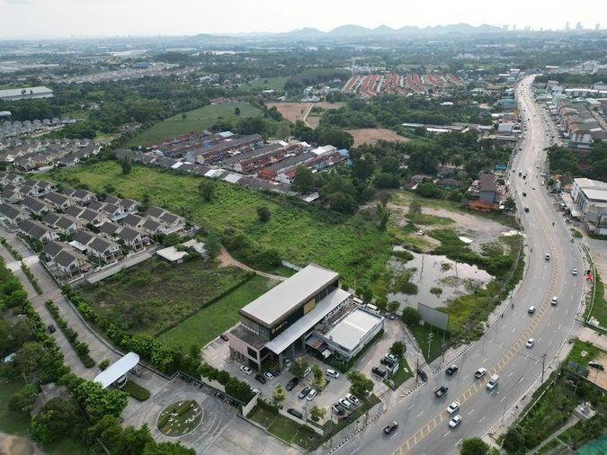 รูป ขายที่ดินศรีราชา แปลงสวย แหล่งธุรกิจ ติดถนน3241 ใกล้สวนเสือศรีราชา  - รูปที่ 4/6