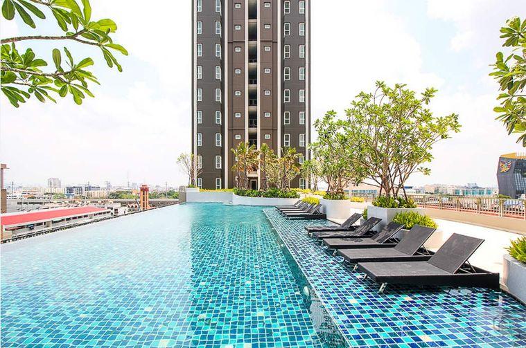 picture Call : 085-141-3333 Condo Supalai Veranda Ramkhamhaeng, 41 sq.m 1 Bedroom 22 floor Clear View, Tower A - 9/13