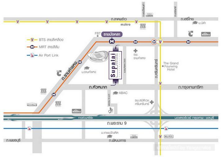 picture Call : 085-141-3333 Condo Supalai Veranda Ramkhamhaeng, 41 sq.m 1 Bedroom 22 floor Clear View, Tower A - 12/13