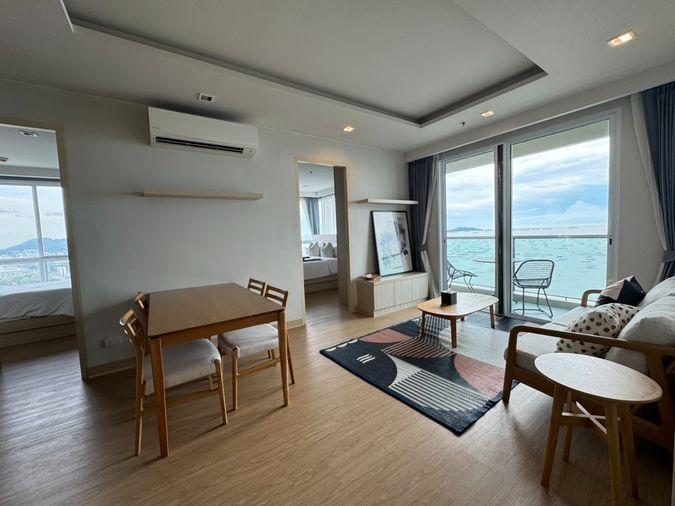 picture Yuu Sriracha: 2 bed 2 bath, 28th floor, area 67 sq m, panoramic sea view: Brand new room, ready to move in. - 4/21