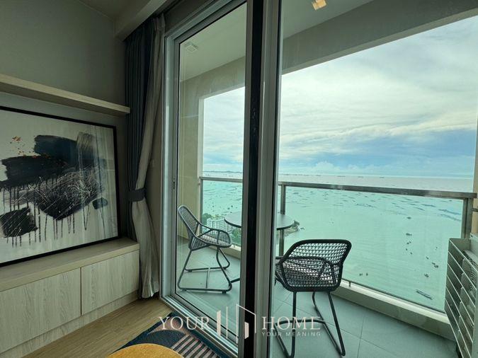 picture Yuu Sriracha: 2 bed 2 bath, 28th floor, area 67 sq m, panoramic sea view: Brand new room, ready to move in. - 15/21