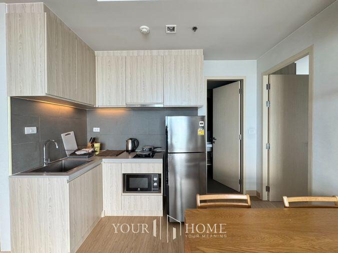 picture Yuu Sriracha: 2 bed 2 bath, 28th floor, area 67 sq m, panoramic sea view: Brand new room, ready to move in. - 2/21