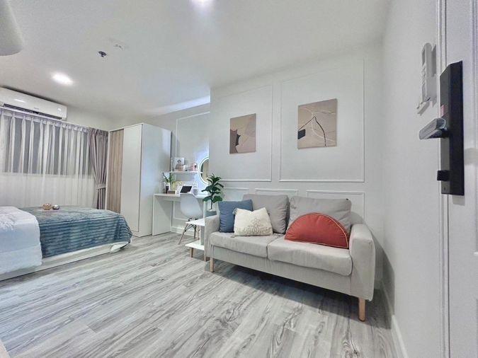 รูป 👉 ขาย คอนโดราคา ล้านต้นๆ 🏢 ลุมพินี คอนโดทาวน์ 🛋 เฟอร์ฯ + เครื่องใช้ไฟฟ้าครบ 🛠 รีโนเวทพร้อมอยู่ 🧳 ใกล้ 🚅 BTS รามอินทรา - รูปที่ 1/22