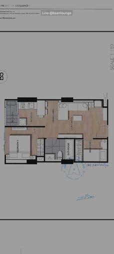 picture Altitude Samyan - Silom 1st-4th floor Size 44 sq.m. 2 bedrooms, 1 bathroom - 9/9
