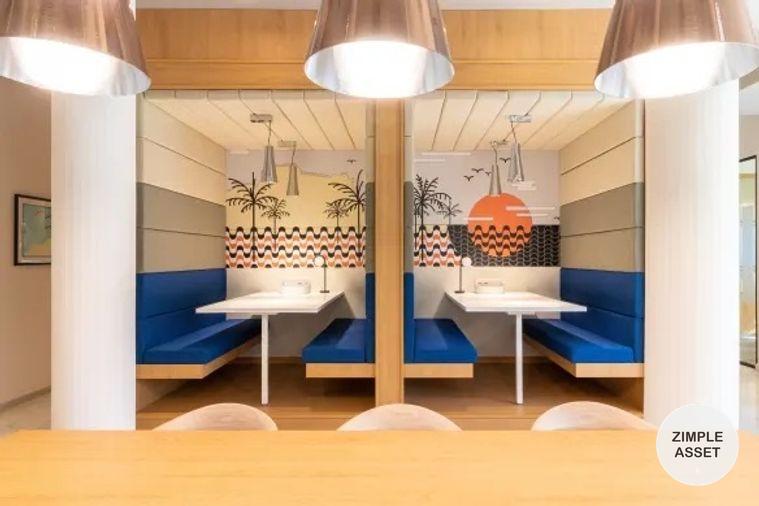 picture Serviced office for rent in mixed-use building at Icon Park Hotel, Chiang Mai. A spacious and well-lit modern workspace designed to support working. - 6/10