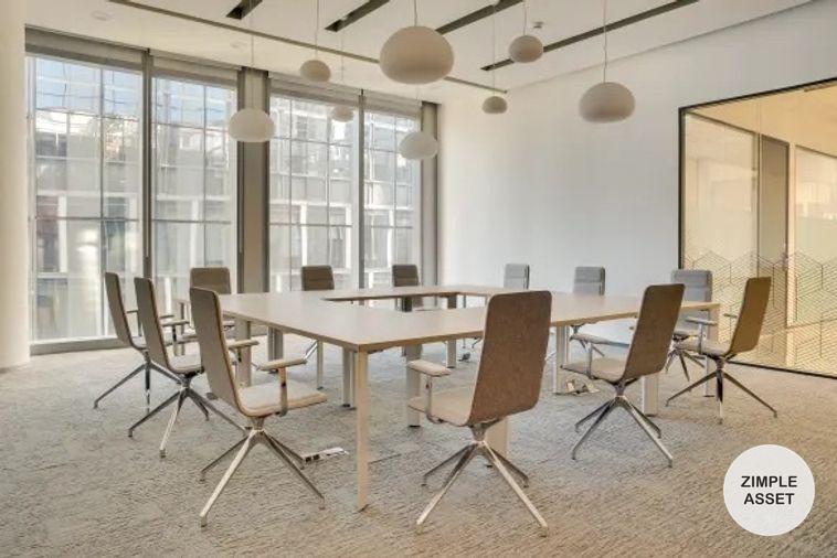picture Serviced office for rent in mixed-use building at Icon Park Hotel, Chiang Mai. A spacious and well-lit modern workspace designed to support working. - 1/10