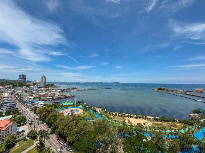 picture For rent: Ladda Plus Condo, Sriracha, large room, beautiful view, full sea view - 15/17