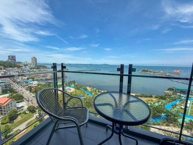 picture For rent: Ladda Plus Condo, Sriracha, large room, beautiful view, full sea view - 14/17