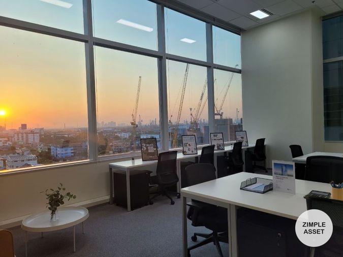 picture Service office space for rent on 66 Tower building in Phra Khanong area, near BTS Udomsuk. Complete facilities and office equipment. - 3/16
