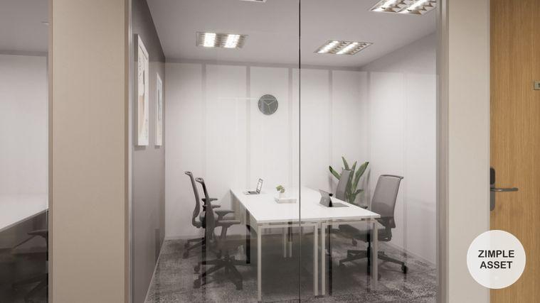 picture Office Space for Rent at RASA One Tower, Phahonyothin Area Prime Location Near BTS | Modern & Luxurious Building | Surrounded by Shops and Restaurants - 3/8