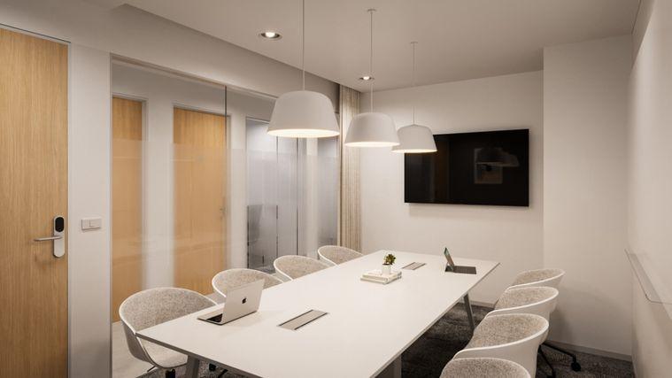 picture Office Space for Rent at RASA One Tower, Phahonyothin Area Prime Location Near BTS | Modern & Luxurious Building | Surrounded by Shops and Restaurants - 1/8