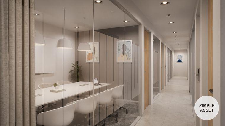 picture Office Space for Rent at RASA One Tower, Phahonyothin Area Prime Location Near BTS | Modern & Luxurious Building | Surrounded by Shops and Restaurants - 2/8