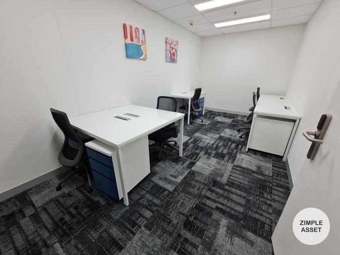 picture Fully furnished office space for rent featuring modern-style decor and fully equipped with essential office furniture for immediate use. - 10/29