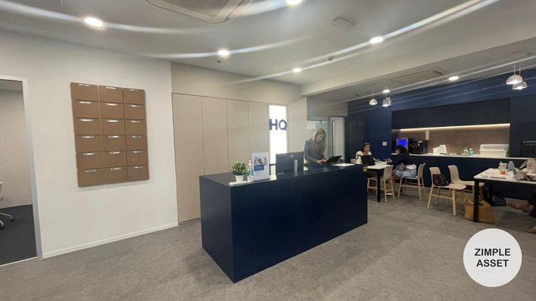 picture Office space for rent at Ratchada One Building. decorated in a simple and comfortable style, with complete furniture and office equipment. - 6/9