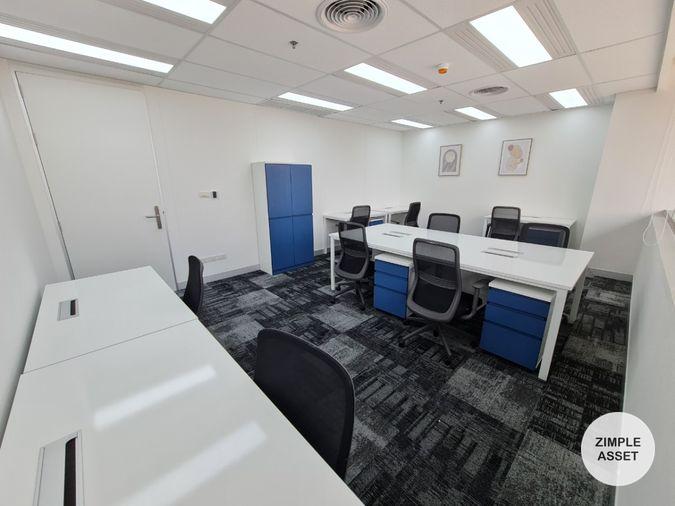 picture Fully furnished office space for rent featuring modern-style decor and fully equipped with essential office furniture for immediate use. - 7/29