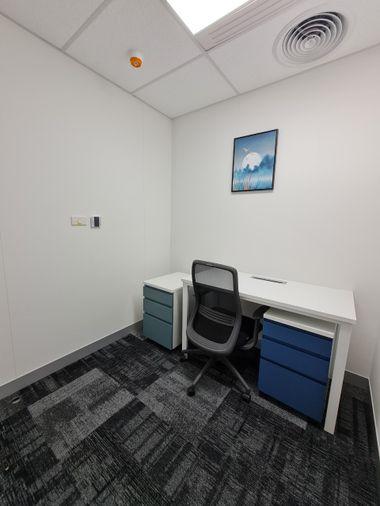 picture Fully furnished office space for rent  featuring modern-style decor and fully equipped with essential office furniture for immediate use. - 7/22