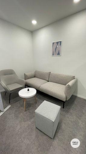 picture Office space for rent at Ratchada One Building. decorated in a simple and comfortable style, with complete furniture and office equipment. - 7/9