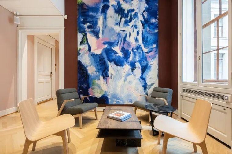 รูป เซอร์วิสออฟฟิศให้เช่าบนอาคารเอ็กซ์เชนจ์ทาวเวอร์ สำนักงานที่ตกแต่งครบครันเพื่อการใช้งานอย่างสะดวกสบายและวิวที่มองเห็นได้รอบทั่วเมืองจากชั้น 29 - รูปที่ 2/10